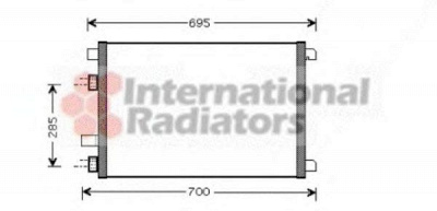 VAN WEZEL 43005305 -  Конденсатор, кондиционер